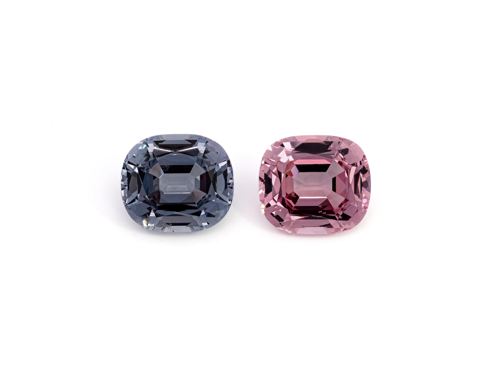 Silver grey & pink spinel 8.92/2