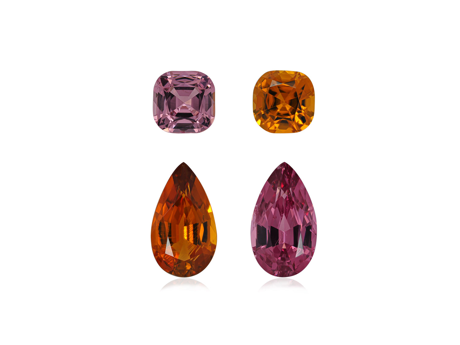 Earring Set Spinel & Clinohumite 6.74 CT / 4