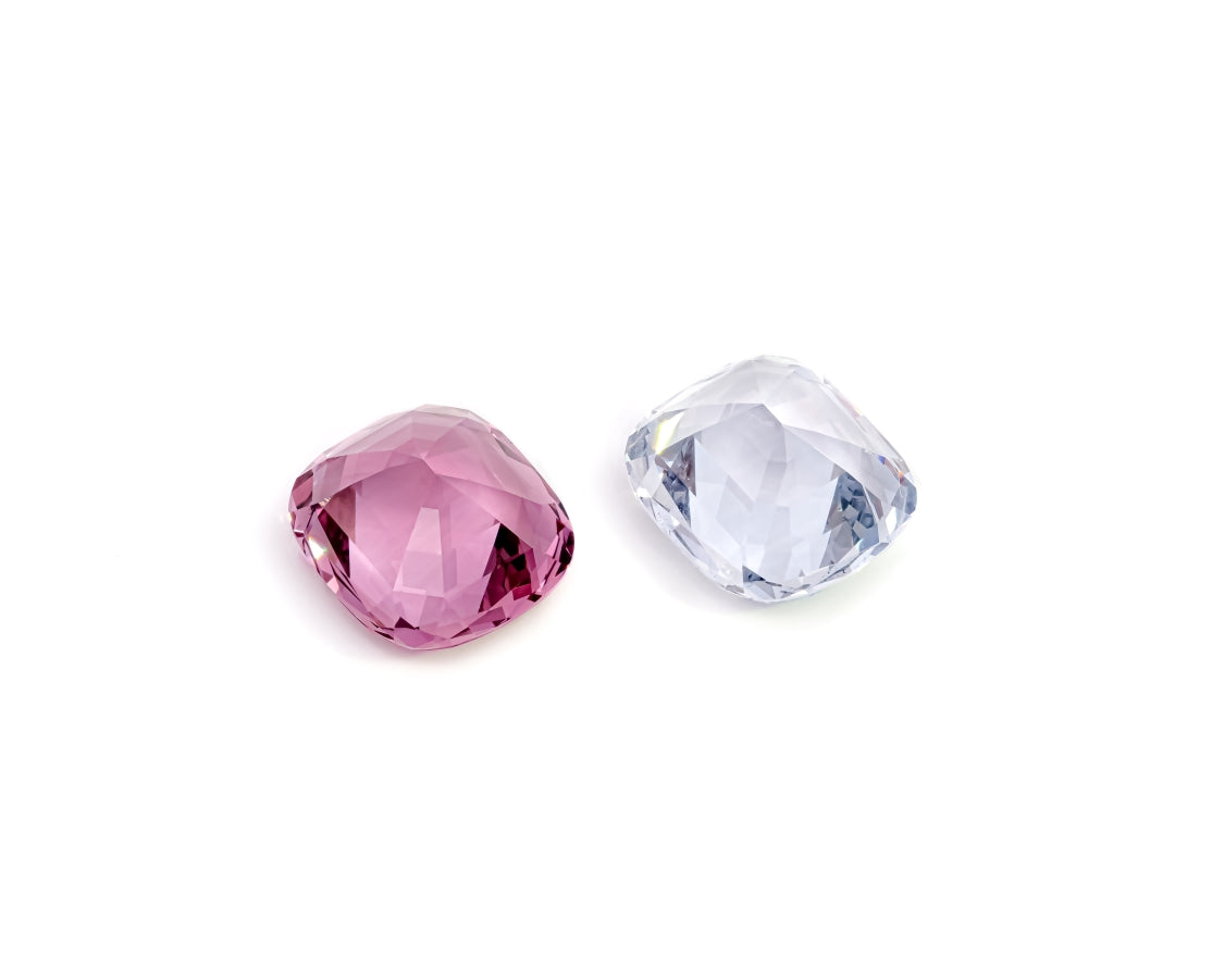 Silver Grey and Pink Spinel 5.9 CT/2