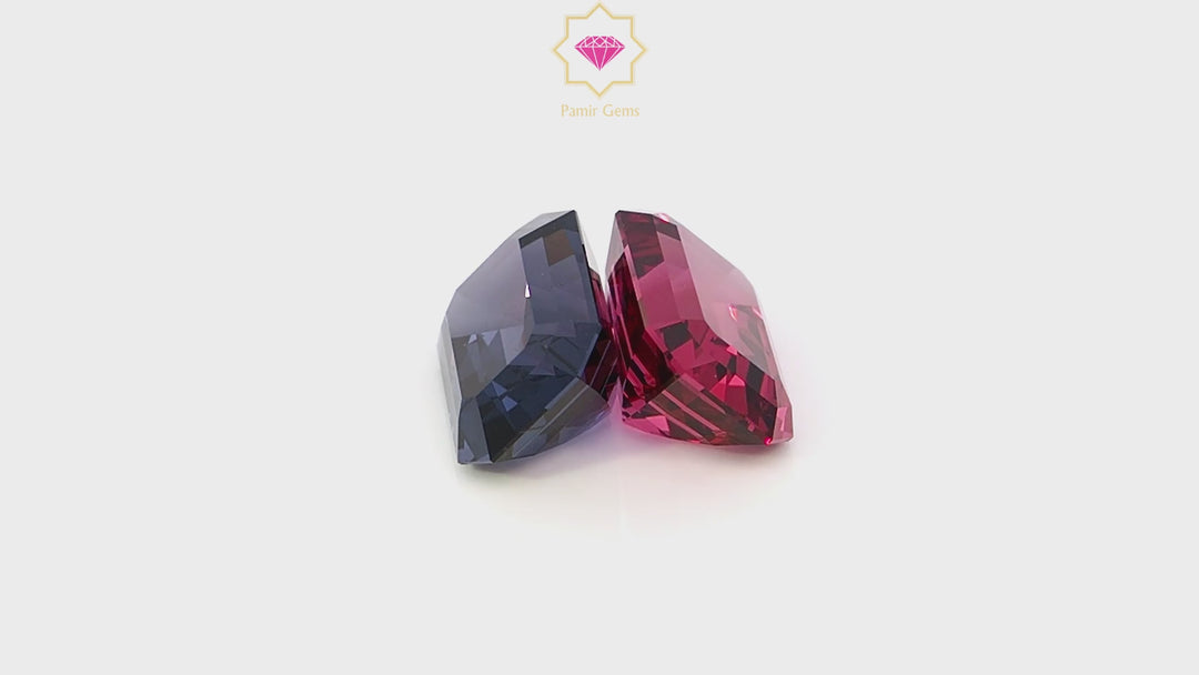 Blue & Red Spinel 17.14 CT/2