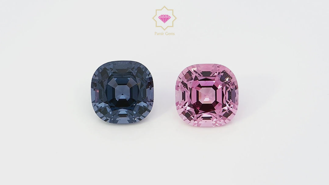 PINK & BLUE SPINELS 8.62 CT / 2