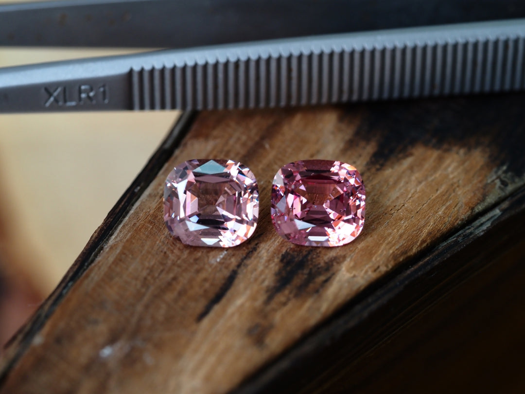Pale Pink & Pink Spinel 5.88 CT/2