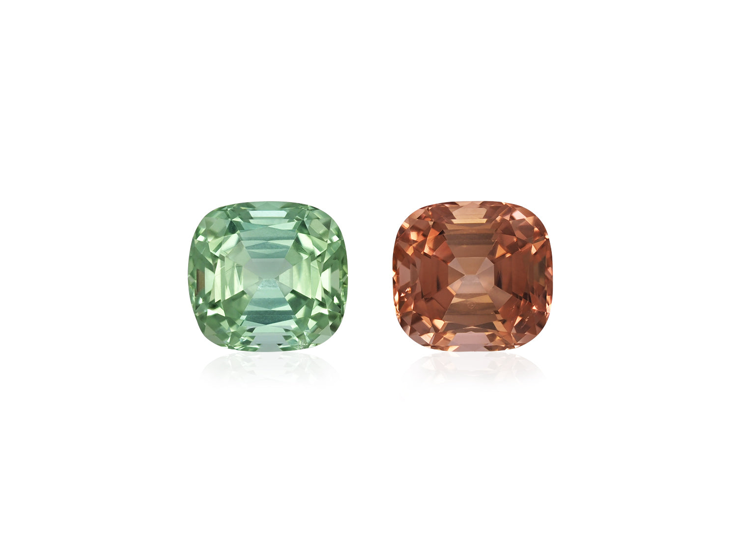 PEACH & GREEN TOURMALINE 7.87 CT / 2