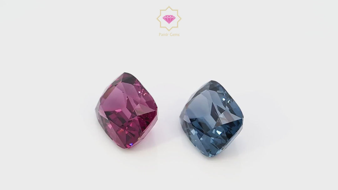 Raspberry & Blue Spinel 9.9 CT/2