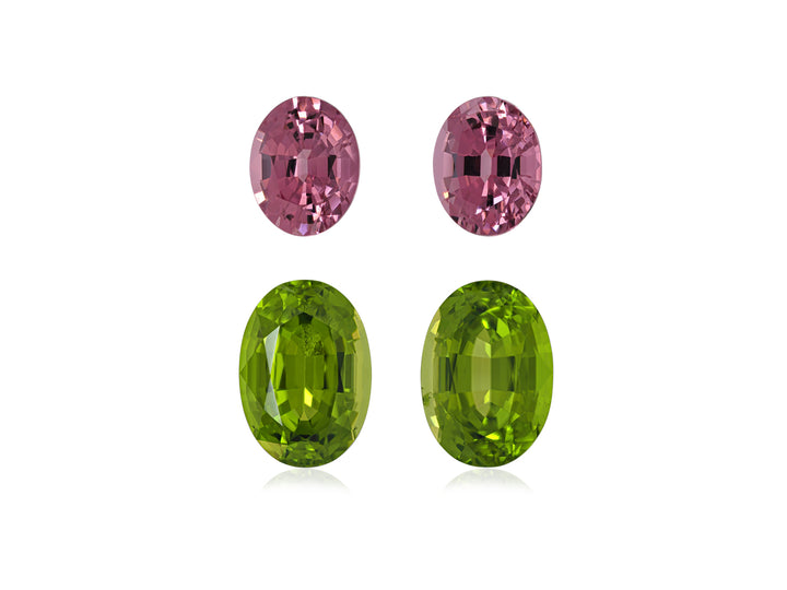 Set Earring Peridot & Spinel 11.80 CT / 4