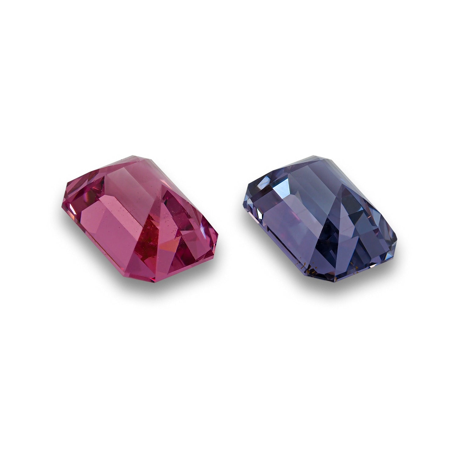 PINK & BLUE SPINELS 9.65 CT/2