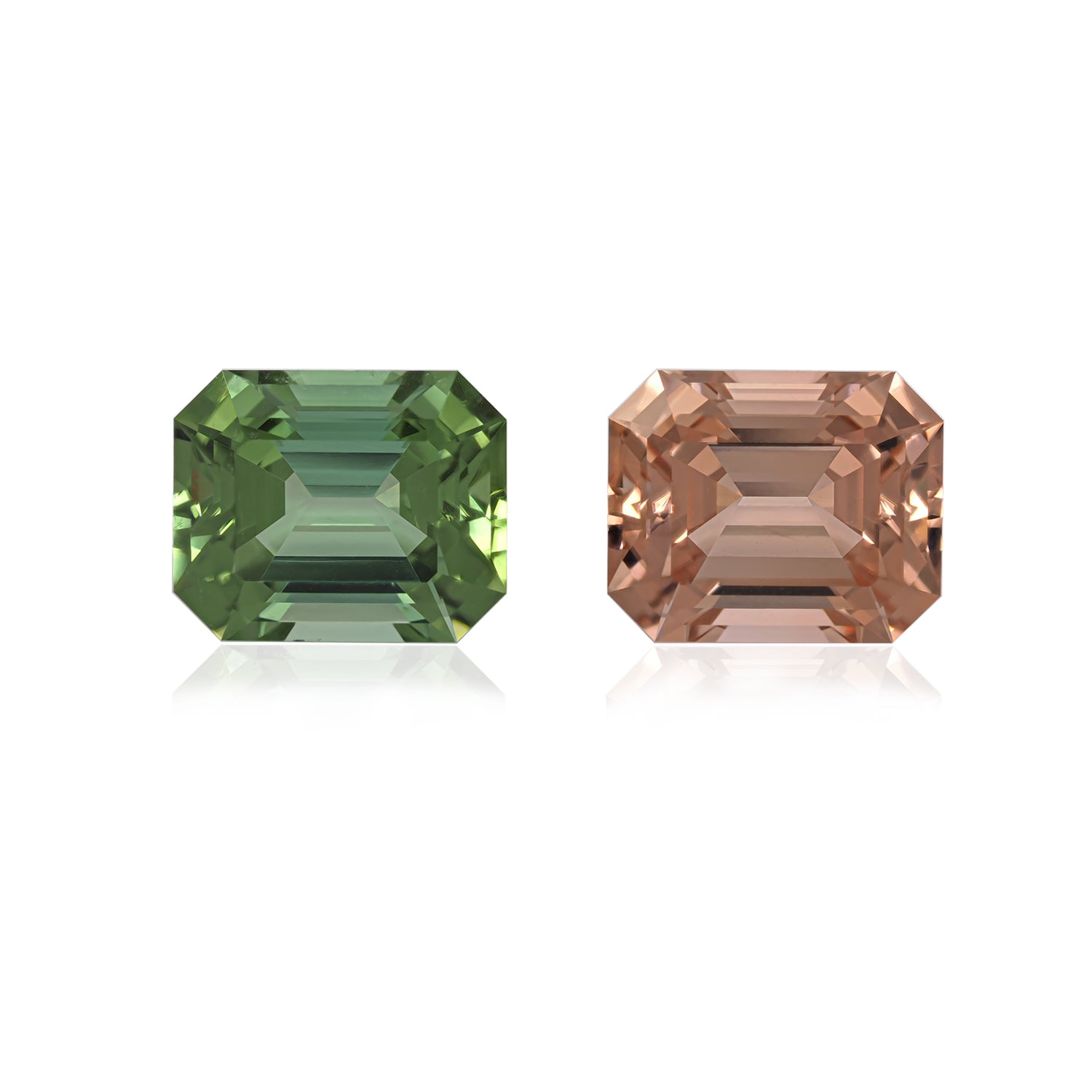 Green & Peach Tourmaline 9.88 CT / 2