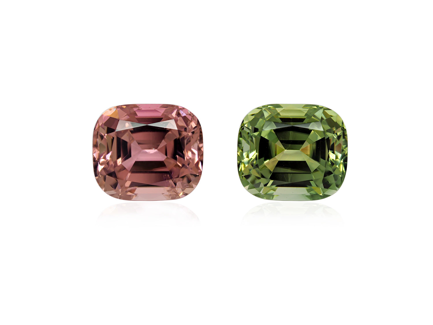 Green & Pink Tourmaline 15.69 CT / 2